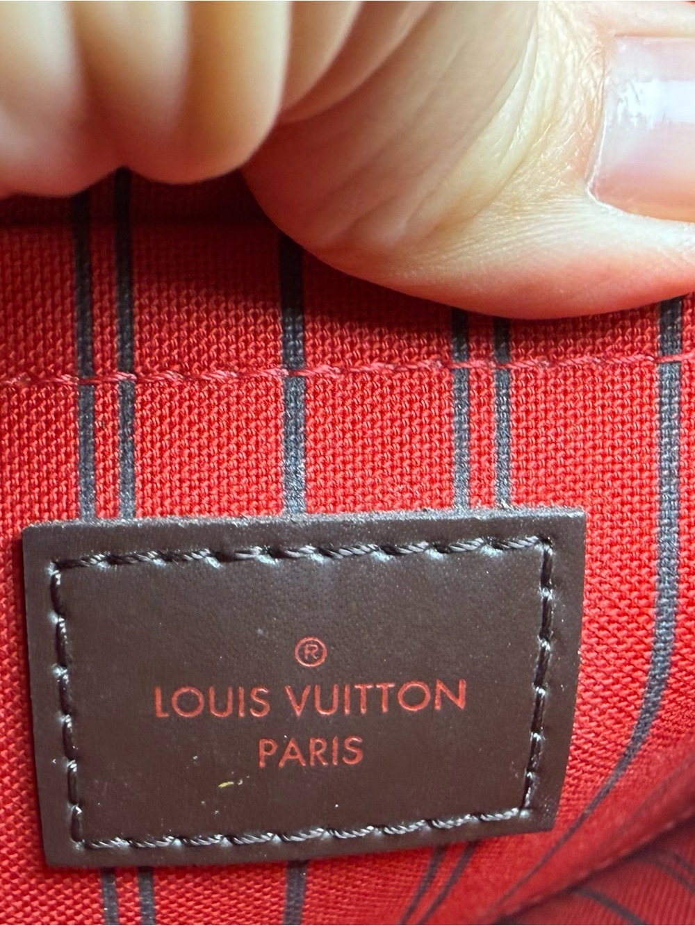 Louis Vuitton Damier Ebene Wristlet Pouch in Dark Brown Check - Picture 13 of 15